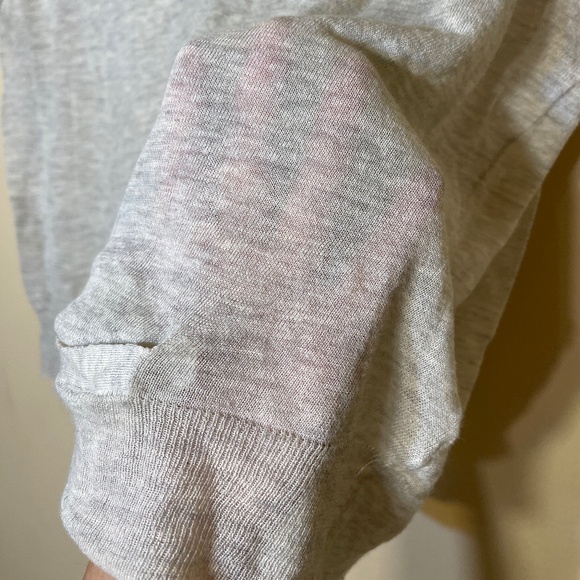 Italian Yarn Eileen Fisher Gray Button-Up Top - Picture 6 of 7